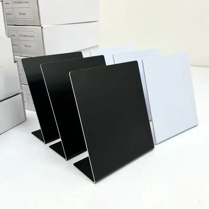 RFID NFC QR code Google Review stand display White Black Blank Pattern 13.56MHz NFC215 chip 504Bytes Patternless Social media