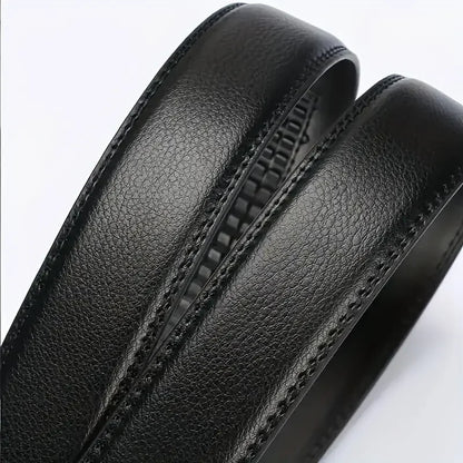 Fashion Business Men'S Belt Genuine Luxury Brand Metal Buckle Belt High-Quality PU Leather Soft Belt With Cargo Pants Jeans