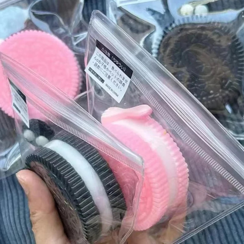 Biscuit Stress Relief Toy Funny Squeeze Toy Decompression Cookie Soft Squishes Toy Hand Relax Sensory Fidget Toys