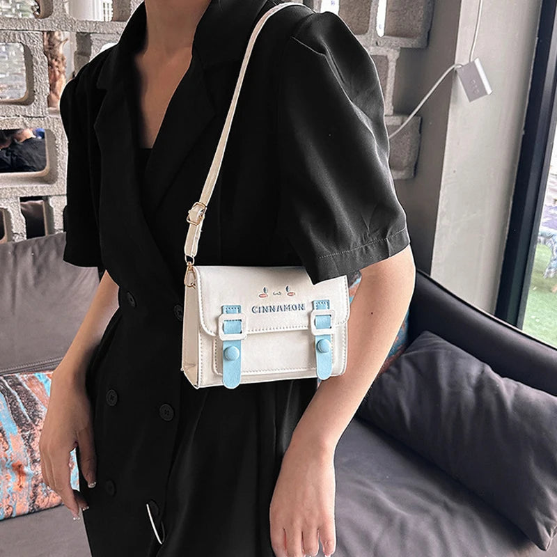 Anime Sanrio Crossbody Bags Hello Kitty Melody Kuromi Cinnamon Girls Women Luxury Brand Bag High Quality Designer Bags Gifts