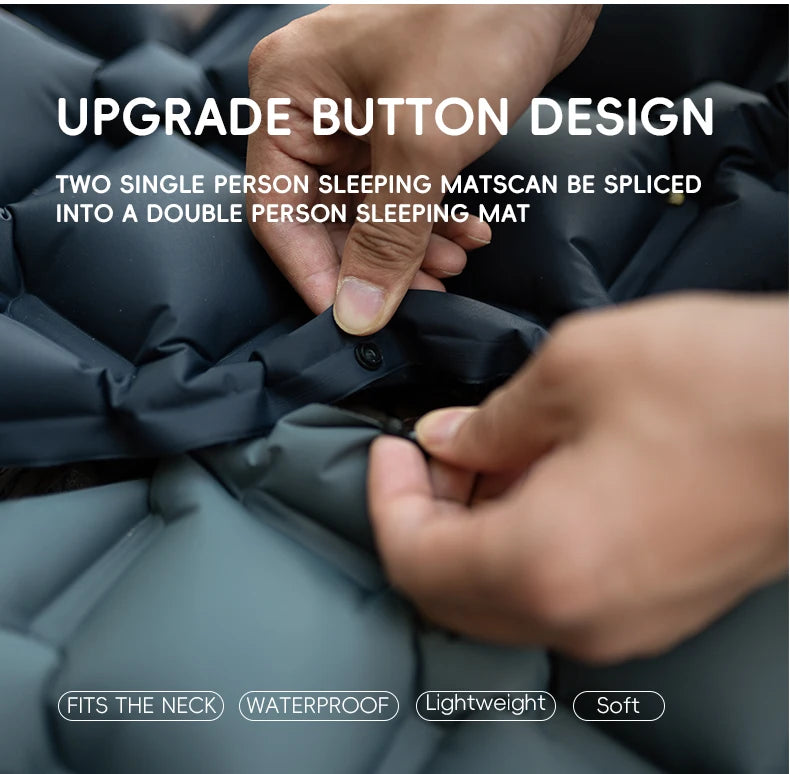 TARKA Inflatable Camping Mats Air Cushion With Pillow Outdoor Tourist Sleeping Pad Self-Inflating   Mattress For Hiking Climbing