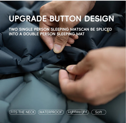 TARKA Inflatable Camping Mats Air Cushion With Pillow Outdoor Tourist Sleeping Pad Self-Inflating   Mattress For Hiking Climbing