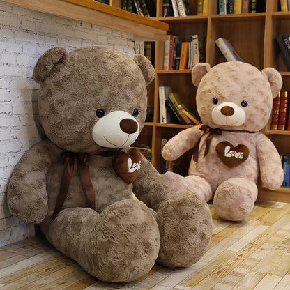 Nice New Hot High Quality 2 Colors Teddy Bear With Love Stuffed Animals Plush Toys Doll Pillow Kids Lovers Birthday Baby Gift