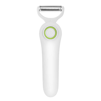 Electric Peeler with 3 Cutter Heads Mini Electric Peeler USB Rechargeable Stainless Steel Safety Lightweight Home Kitchen Tool