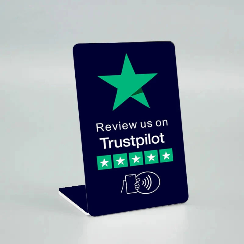 NFC Programmable Google Review Card NFC Table Display NFC Google Reviews Display Bending Card