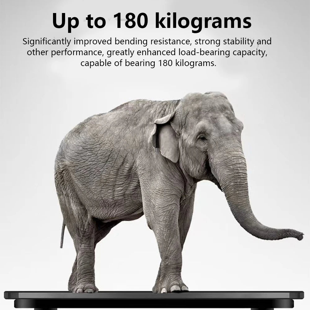 Digital Bathroom Scales 180KG Body Weight Weighing Scale LCD Electronic Black