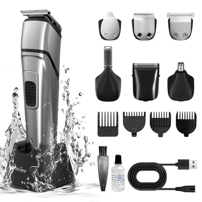 Sejoy MASTER Men's Grooming Kit 5 In 1 Multifunctional Electric Hair Clippers Rechargeable Razor Men Beard Nose Trimmer