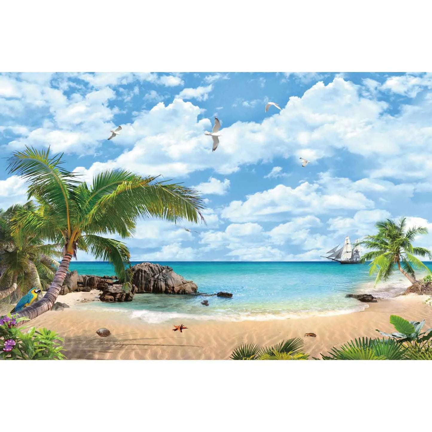 MOON.QG Tropical Summer Beach Background Photography Sunset Ocean Backdrop Newborn Photozone Wedding Accessories Shooting Props