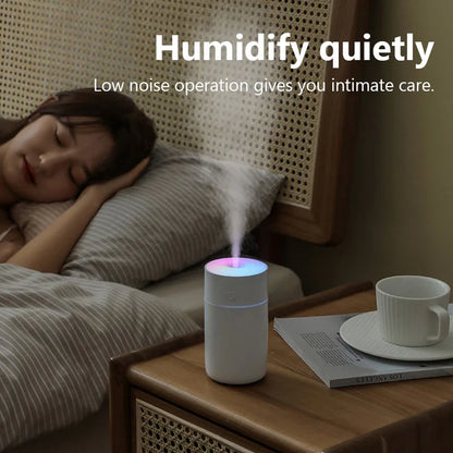 Colorful Portable Air Humidifier USB Rechargeable Wireless Home Car Mini Air Atomizer Aroma humidificador Essential Oil Diffuser