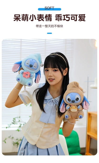 New Stitch Eat Some Thing Before Sleep Series Vinyl Blind Box Bag plush Pendant Cute Doll Mystery Box Toy Adult Birthday Gift