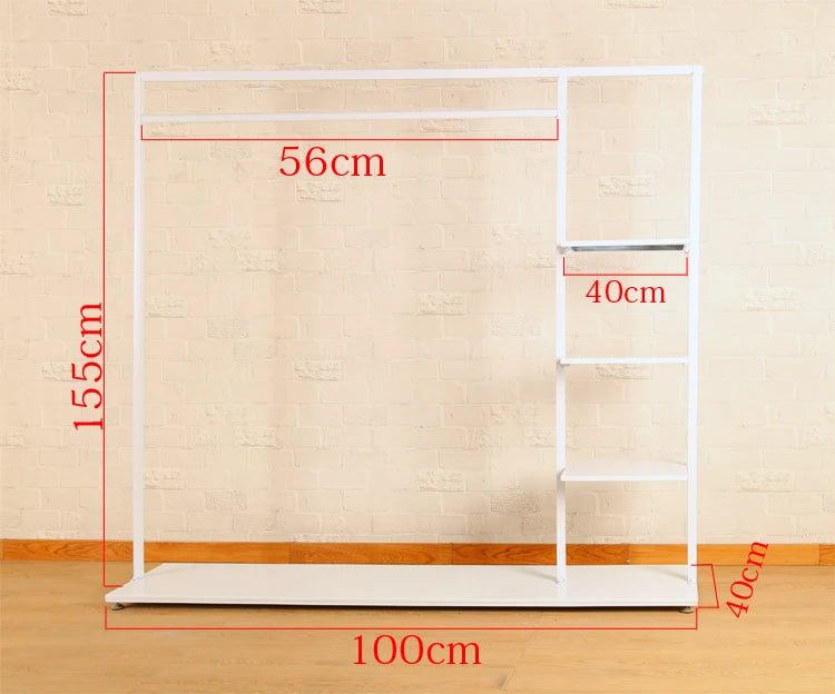 Lightweight Indoor Clothes Hanger Modern Movable Rail Storage Clothes Hanger Drying Space Saving Kledinghangers Home Furniture