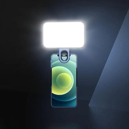 New Portable Mini Selfie Fill Light 3 Modes Adjustable Brightness Rechargeable Clip On For Mobile Phone Laptop Live Video Light
