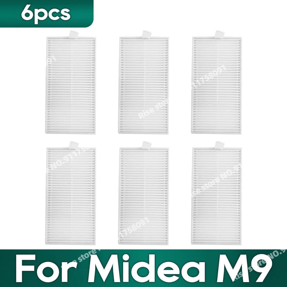 Compatible for Midea M9, EUREKA E10s, Obode A8 Vacuum Cleaner Accessories Main Side Brush Hepa Filter Mop Rag Replacement Parts