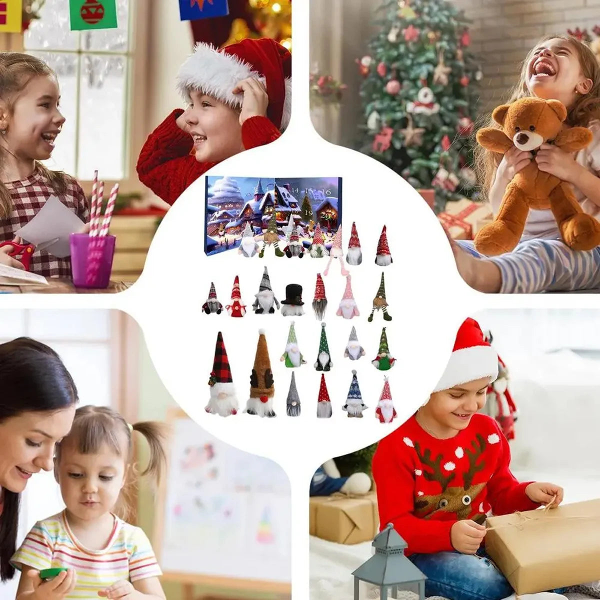 Christmas 2025 New Advent Calendar Cute Gnome 24 Days Countdown Calendar Children's Holidays Advent Calendars Christmas Supplies