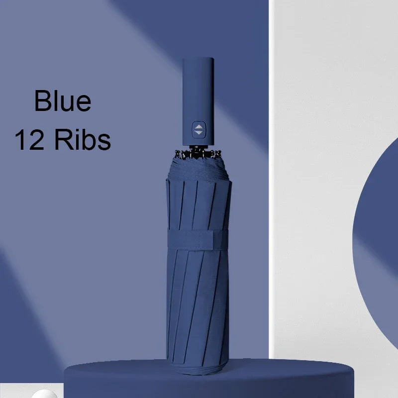 DIXSG 24 Bone Fully Automatic Double Bone Folding Umbrella For Sun UV Protection Rain Resistance And Strong Wind Resistance