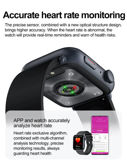 2025New NFC Smat Watch Women 1.85-inch Blood Pressure Heart Rate Bluetooth Call Female Health Smarwatches Ladies For Android IOS