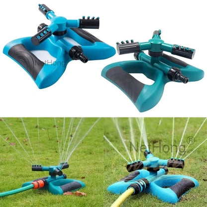 3-Arms 360° Rotating Garden/Lawn Sprinkler System Automatic Watering Irrigation~