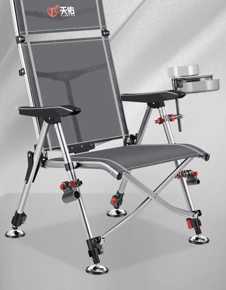 Aluminum Alloy European 낚시의자 Fishing Chair Foldable 캠핑의자 Thickened 낚시좌대 Portable 민물낚시의자 camping chair кресло для рыбалки