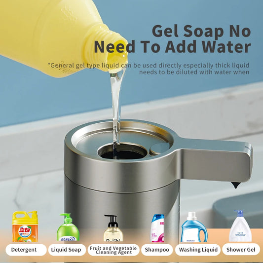Kitchen Soap Machine Automatic Sensor Out of Hand Sanitizer Smart Electric Body Wash Soap Dispenser 304 Stainless Steel