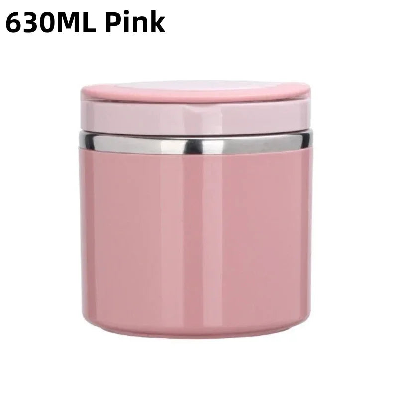 Stainless Steel Insulated Food Jar 630ml/1000ml - Thermal Lunch Box Container for Hot & Cold Food, Kids & Adults