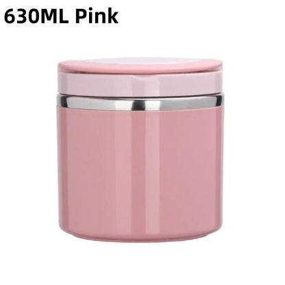 Stainless Steel Insulated Food Jar 630ml/1000ml - Thermal Lunch Box Container for Hot & Cold Food, Kids & Adults