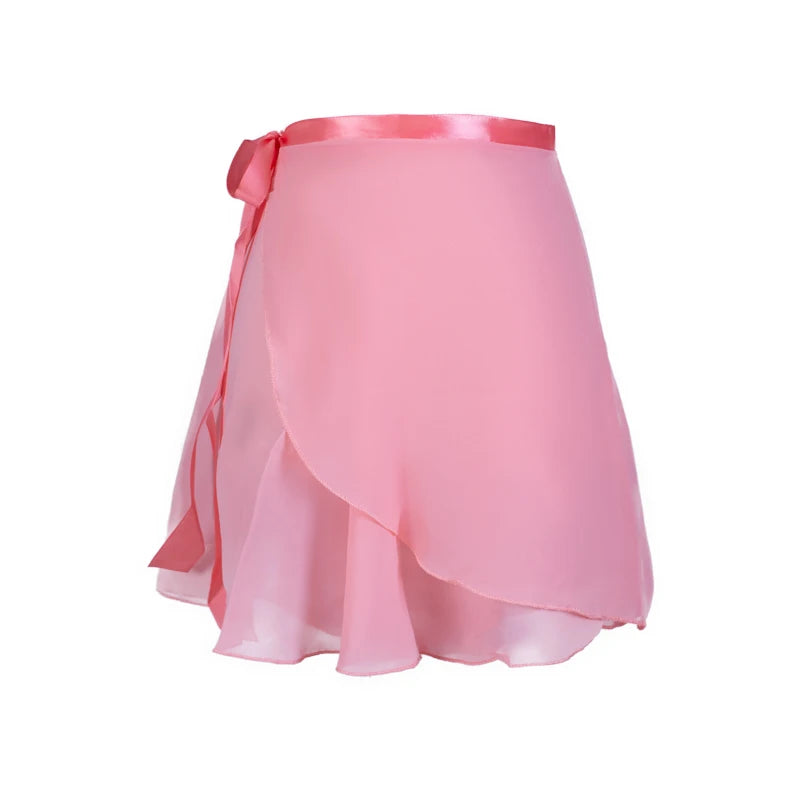 Adult Chiffon Ballet Tutu Dance Skirt Women Girls Gymnastics Wrap Skirt Training Ballet Skirts Юбка Ballet Dance Faldas
