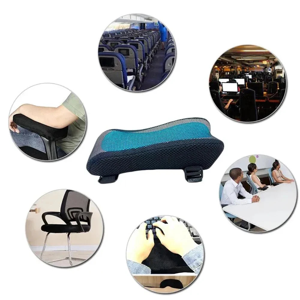 Office Chair Armrest Pad Elbow Pillow Comfortable Support Cushion Memory Foam Inner Core Sofa Cushion For Home Office Game Chair