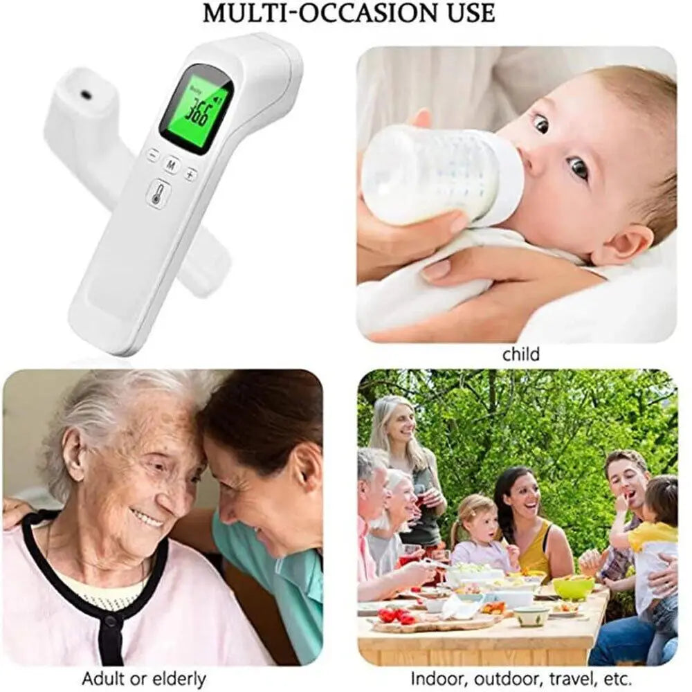 Large LED Digits Forehead Thermometer Smart Temperature Gun Adults And Kids~