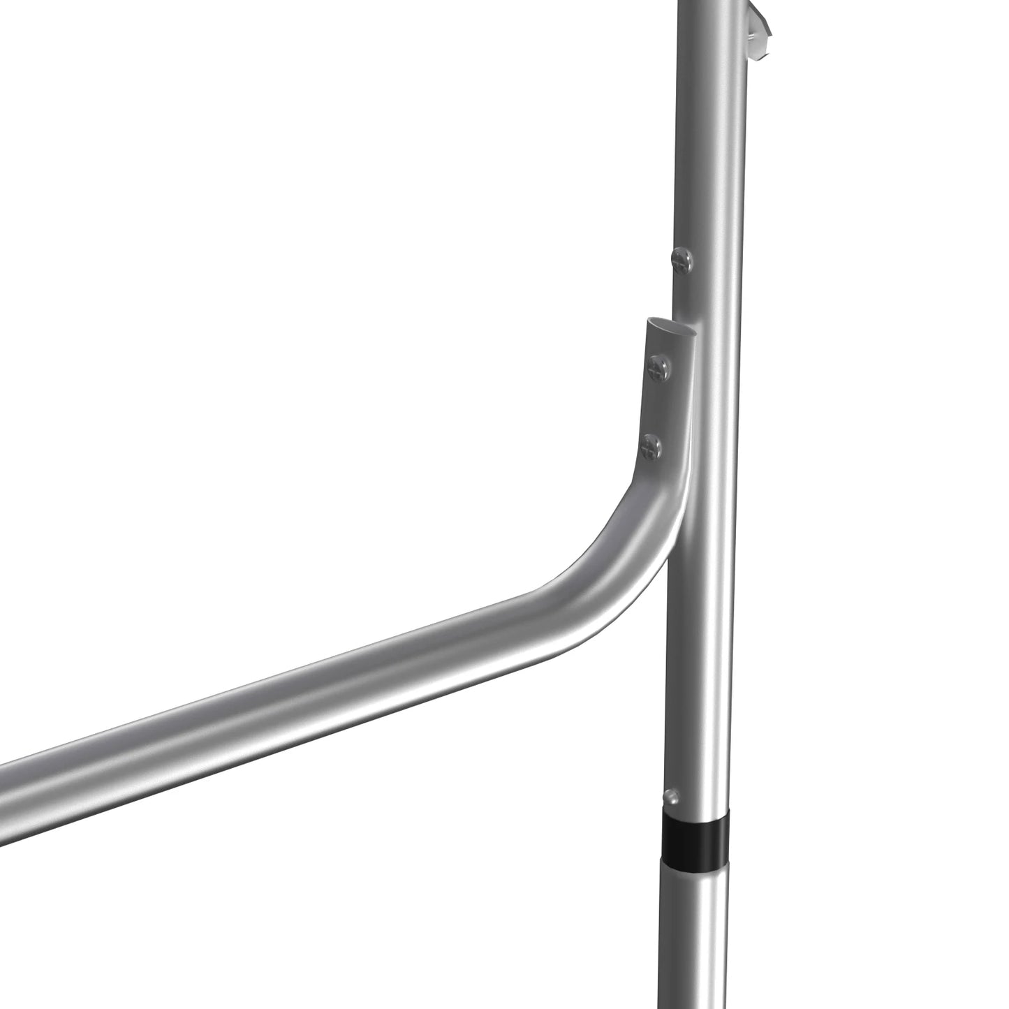 Picnic Folding Table Aluminium Foldable Adjustable Portable White Camping Table with Carrying Handle 90x60x37/67cm