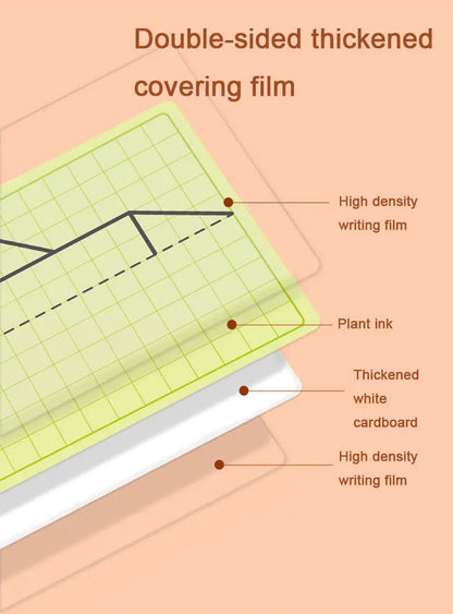 30 page children's grid symmetrical drawing toy focuses on fine motor skills writing and 4-color brush control training drawing