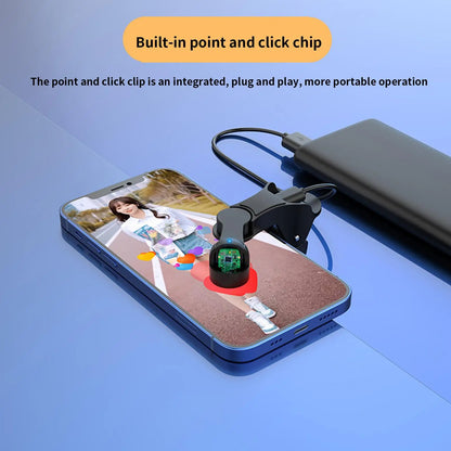Digital Auto Screen Clicker USB Game Screen Touch Tapper 108 Gears Finger Clicking Simulator for Smart Phone Apps Video Live