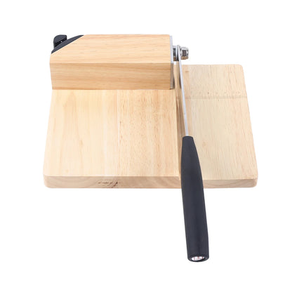 Biltong Cutter Biltong & Jerky Slicer + Oak Cutting Board Household Wooden Seat Guillotine