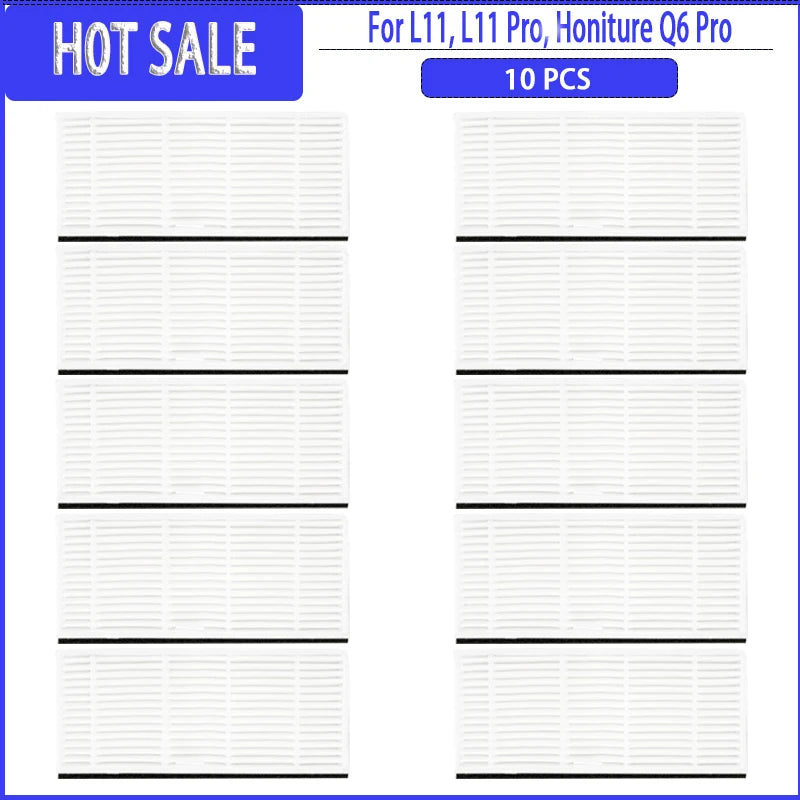 Hauptseitenbürste, Filter, Wischmopp, Staubbeutel für Imou L11 / L11 Pro / Honiture Q6 Pro / Laresar L6 Pro / Airrobo T10+ / Arnagar S8 Pro Ersatzteile