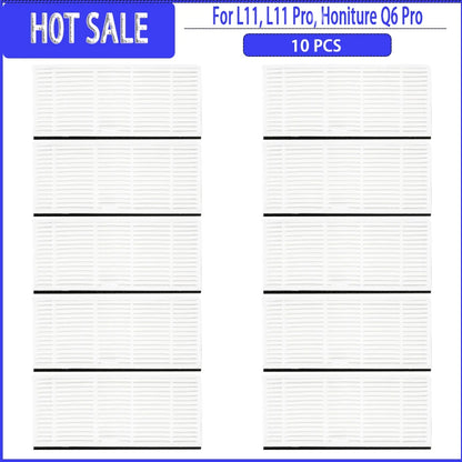 Hauptseitenbürste, Filter, Wischmopp, Staubbeutel für Imou L11 / L11 Pro / Honiture Q6 Pro / Laresar L6 Pro / Airrobo T10+ / Arnagar S8 Pro Ersatzteile