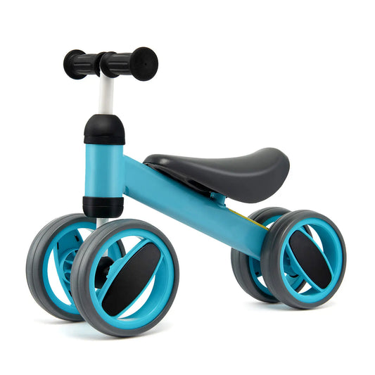 DORTALA Baby Balance Bike 4 Wheels Toddler First Bike Infant Walker Riding Toys