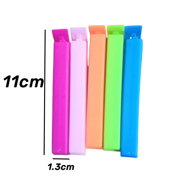 5-30pcs Colorful Sealing Clips Moisture-Proof Fresh-Keeping Snack Bag Sealer Clamp for Plastic Bags Reusable Kitchen Accessory