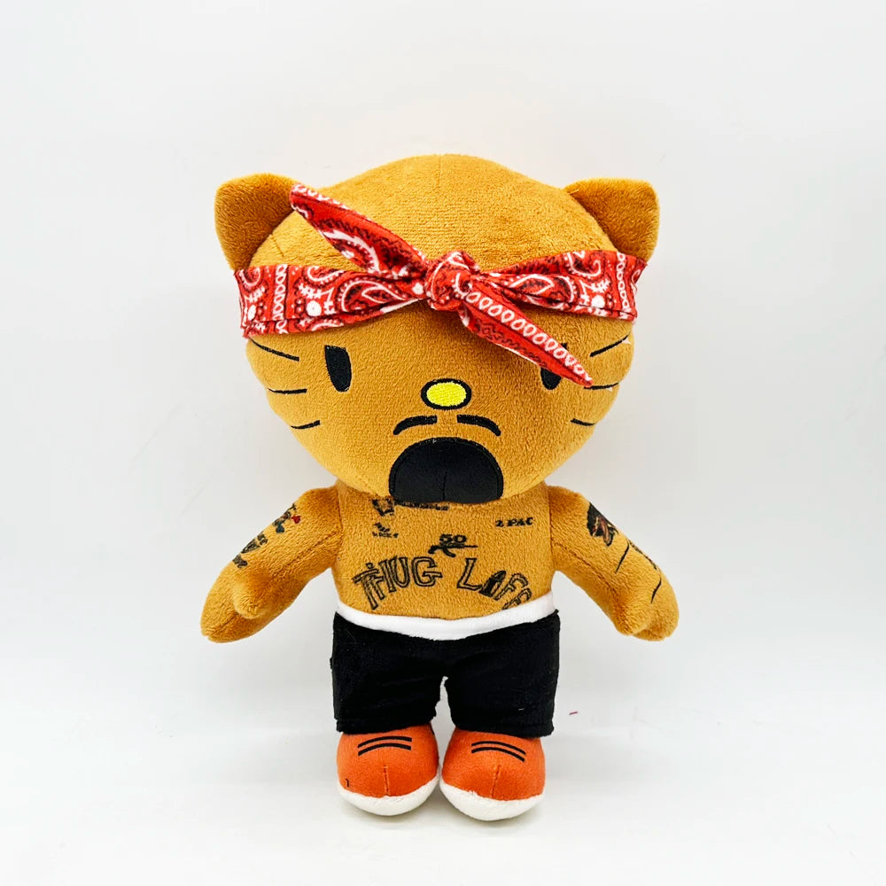New Hello Kitty Ken Carson Rapper Trippie Taylors Plush Toy Doll with Clothes Stuffed Soft Plush Toys Fans Collect Gifts
