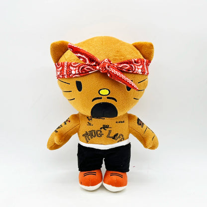 New Hello Kitty Ken Carson Rapper Trippie Taylors Plush Toy Doll with Clothes Stuffed Soft Plush Toys Fans Collect Gifts