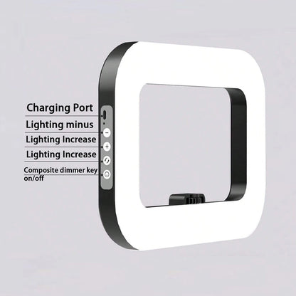 11 inch selfie light with rotatable stand and cell phone holder LED selfie light portable mini fill light for cell phone photogr