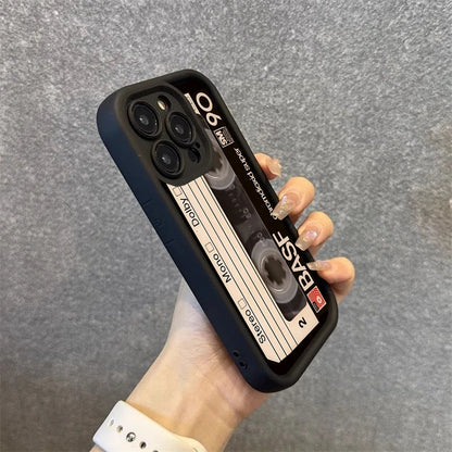 Lucky Tape Pattern Silicone Soft Phone Case For iPhone 17 16 15 14 13 12 11 Pro Max X XS XR 7 8 Plus 16E Shockproof Back Cover