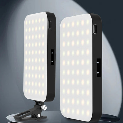 LED Selfie Light,60 LED Beads 2500mAh Rechargeable CRI 97+, 7 Light Modes,Portable Clip on Light for Phone Tablet Laptop TikTok