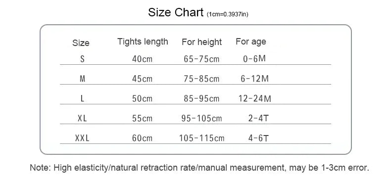 Girls Winter Tights - Thick Warm Cotton Pantyhose for Toddlers & Kids 0-6 Years