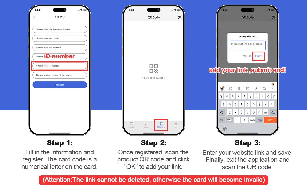 Spanish English QR code NFC Standing Sign Google review NFC215 Review Stand Click URL Unlimited Modification Editing QR Codes