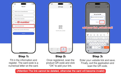 Spanish English QR code NFC Standing Sign Google review NFC215 Review Stand Click URL Unlimited Modification Editing QR Codes