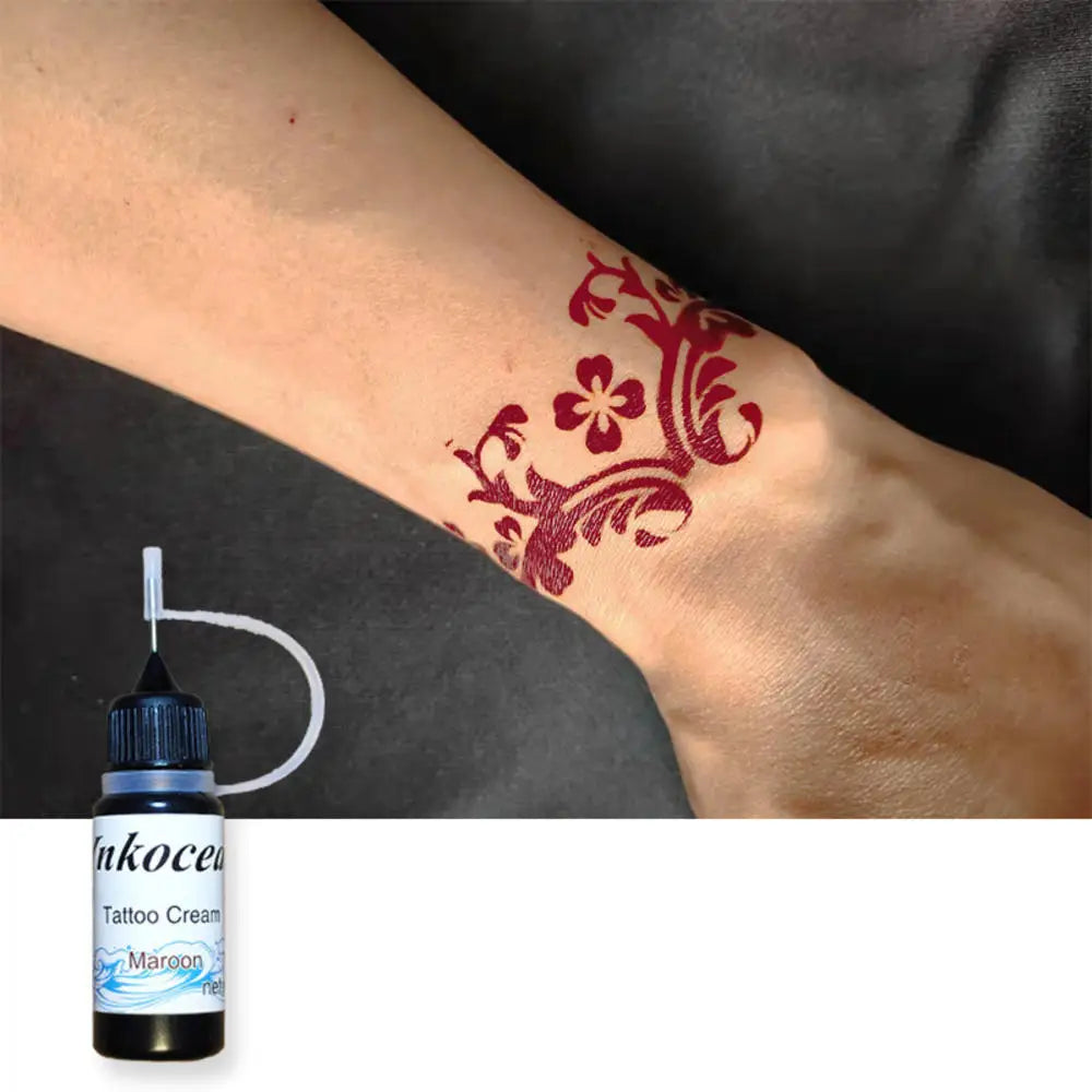 25g Indian Henna Dark Red Tattoo Paste Temporary Henna Cone For Tattoo Body Art Sticker Special Body Art Paint Henna