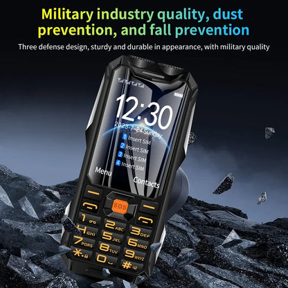Q9 GSM 2G Network Mobile Phone 4 SIM Cards Rugged Bar Cellphone 3.5Inch HD Display Big Battery Loud Voice For Elderly