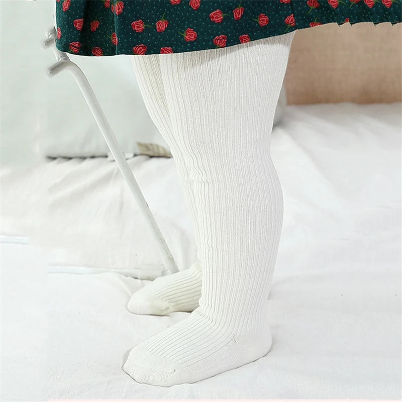 1 Piece Thermal Beige Basic Pantyhose For Girls Winter Thick 0-6Year Children Tights Cotton Fleece Baby Girl Stockings