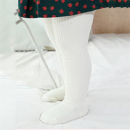 1 Piece Thermal Beige Basic Pantyhose For Girls Winter Thick 0-6Year Children Tights Cotton Fleece Baby Girl Stockings