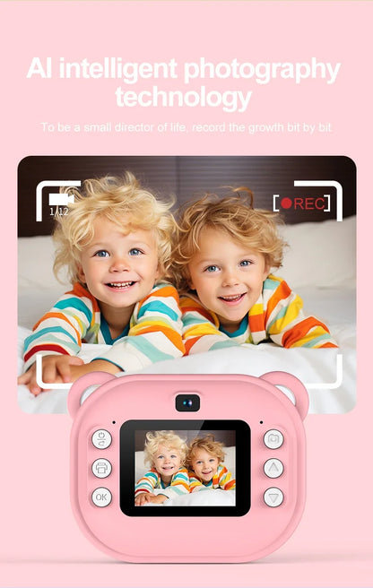 Children Digital Camera Instant Print Toys Thermal Print Camera Instant Photo Printing Camera With Video Function Kids Gifts
