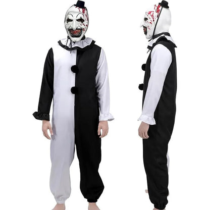 Terrifier 2 Art The Clown Cosplay Halloween Jumpsuit Fancy Dress Joker Costumes